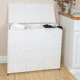 thumbnail image 3 of Household Essentials 3 Compartment Laundry Sorter, Wicker Laundry Sorter, White, 3 of 10