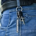 thumbnail image 3 of Retractable Pen Key Ring Portable Comfortable Grip Heavy Duty Stainless Steel Strong Mini Telescoping Signature Ballpoint Pen Outdoor Supplies, 3 of 5