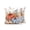 White, variant on Outdoor Pillows Waterproof, Orange Blue Pumpkins Fall Bedding Throw Pillows with Insert for Couch Sofa Bed, Thanksgiving Sunflower Birds Beige 18x18 Inch Pillowcases Decorative Patio Pillow Set of 2
