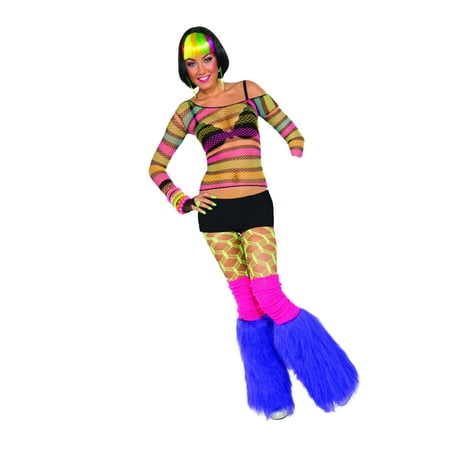 Club Candy Solid Neon Costume Booty Shorts Adult: Black