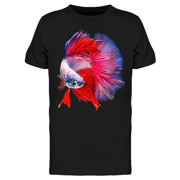 Beautiful Red Betta Fish Tee Men's -Image by Shutterstock