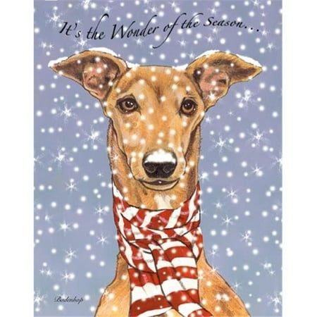 Pipsqueak Productions C531 Greyhound Holiday Boxed Cards