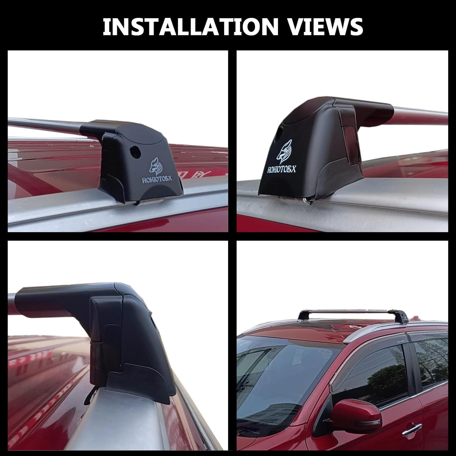 ROKIOTOEX Coyote Roof Rack Crossbars Fits 2017 2024 BMW X3 M X3 PHEV Flush Side Rails Lockable Cross Bars for Rooftop Cargo Bike Carrier Black BX19G Walmart