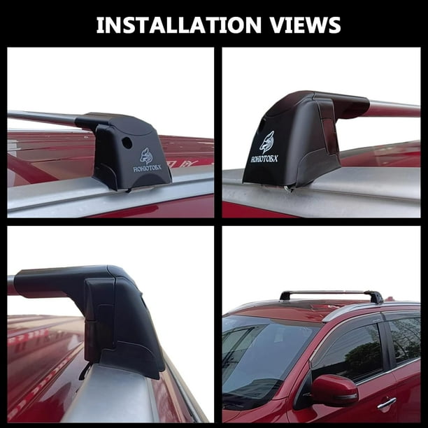 ROKIOTOEX Coyote Roof Rack Crossbars Fit for 2020 2024 Ki a Telluride Flush Side Rails Lockable Cross Bars for Rooftop Cargo Box Luggage Ski Board Bike Carrier Silver KT20 Walmart