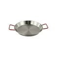 thumbnail image 4 of Chendee Pan Stainless Steel Paella Bowl Skillet Serving Plate Pot Wok Snack Tray, 4 of 9