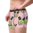 thumbnail image 4 of Junzan Panda Avocado Mens Underwear Boxer Briefs For Men’s - Small, 4 of 9