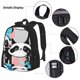 thumbnail image 3 of Balery Panda Cute Pink Hearts Mochila escolar 3 en 1 para niños: mochila resistente con lonchera térmica y estuche para lápices. Mochila escolar para niños y niñas., 3 of 7