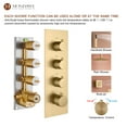 thumbnail image 4 of Rain Mixer Shower Faucet Set 12 Inch Celling Mount Thermostatic Rain Shower System with Handheld Shower and 6 Body Spray Jets For Bathroom, 4 of 7