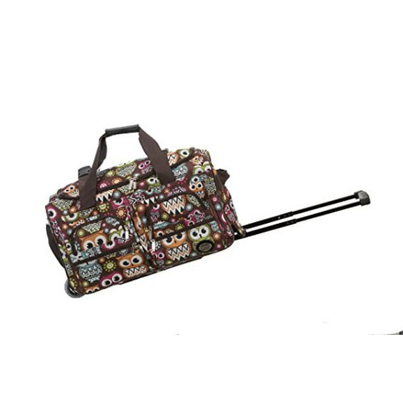 Rockland 22 Inch Rolling Duffle Bag, Owl, One Size