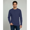 thumbnail image 4 of Real Essentials 3 Pack: Men's Cotton Long Sleeve Henley T-Shirt - Casual Work Activewear Tee (Available In Big & Tall), 4 of 4