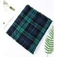 thumbnail image 3 of Bravo! Women Tartan Plaid Infinity Wrap Scarf Winter Knit Loop Scarf Blue Green, 3 of 4