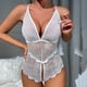 thumbnail image 4 of Gibobby Ropa sexy de mujer para sexo Lenceria Sexy para Mujer Transparente Ropa Interior Lenceria Vestidos de Mujer Sexis Bralette y Tanga Conjunto Interior Mujer(Blanco, G), 4 of 5
