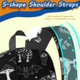 thumbnail image 5 of Moth and Skeleton Gothic Pattern 17" School Backpacks for Teens,Waterproof Oxford Fabric,S-Shape Padded Straps for School,Travel,Hiking,Camping, 5 of 6