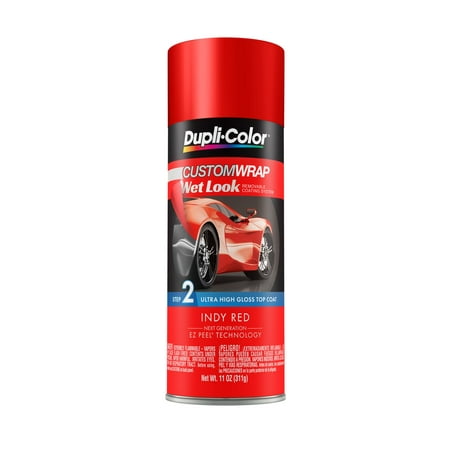 Dupli-Color Custom Wrap Wet Look; Removable Coating; Indy Red  11 oz CWRC883
