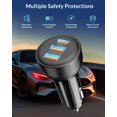 thumbnail image 4 of Cargador para auto YEAHFUN de 70 W con 3 puertos USB-C de carga rápida, 4 of 7
