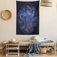 thumbnail image 2 of Constellation Tapestry, Antique Sky Map with Hand Drawn Mythological Figures History Galaxy, Wall Hanging for Bedroom Living Room Dorm Decor, 40W X 60L Inches, Blue Dark Blue Beige, by Ambesonne, 2 of 5