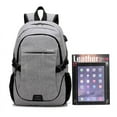 thumbnail image 2 of New fashion trend men's backpack, leisure business travel, computer backpack, junior high school schoolbag,Black, 2 of 2