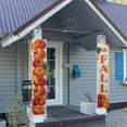 thumbnail image 3 of SEANATIVE Thanksgiving Pumpkin Porch Banner 2 Piece Fall Maple Leaf Porch Banner Signs for Home Front Door Porch Flag Holiday Party Decor Happy Fall Wall Hanging Outside, 3 of 7