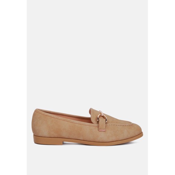 Jagger Horsebit Detail Flat Loafers