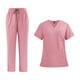 thumbnail image 1 of Conjunto de uniforme de enfermería, pantalones de enfermera, uniformes médicos para mujer, traje de trabajo de enfermería Rosa, 1 of 8