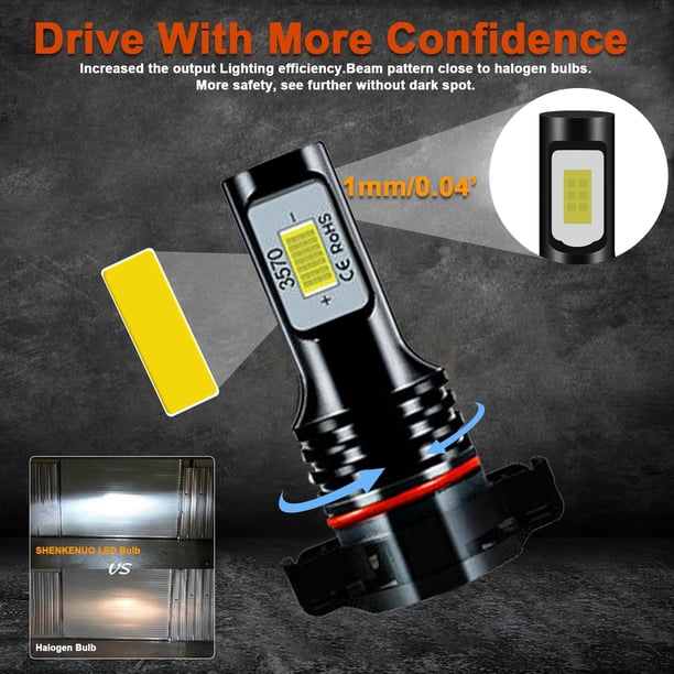 2504/5202 LED Fog light Bulbs for Dodge Journey 2010-2019 6000k White 2504/5202 LED Fog light Bulbs for Dodge Journey 2010-2019 6000k White