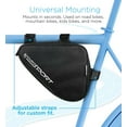 thumbnail image 7 of Aduro Sport Saddle Frame Pouch Bicycle Frame Bag, 1.5L Capacity - Black, 7 of 7