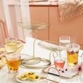 thumbnail image 4 of Cesta de frutas de 3 niveles, frutero decorativo de hierro, frutero de metal, bandeja de almacenamiento, mesa, pedestal, verduras, pan, comer, 4 of 6