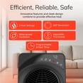 thumbnail image 4 of Lasko Revolution CC23630 Black 1500W 3 Speed, Remote, Timer Ceramic Console Space Heater, 4 of 16