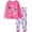 Clothes Set 34#Pink, variant on WAYUTE Toddler Baby Girls Pajamas Kids 2 Piece Pj's Long Sleeve Cartoon Prints Sleepwear Breathable Pullover and Pants Pajama Set Comfort Soft Home Outfit