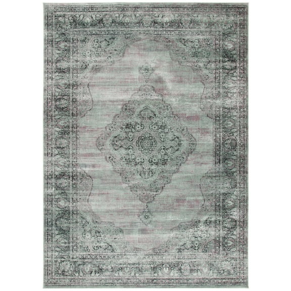 SAFAVIEH Vintage Kynaston Traditional Area Rug, Light Blue, 3'3" x 5'7"