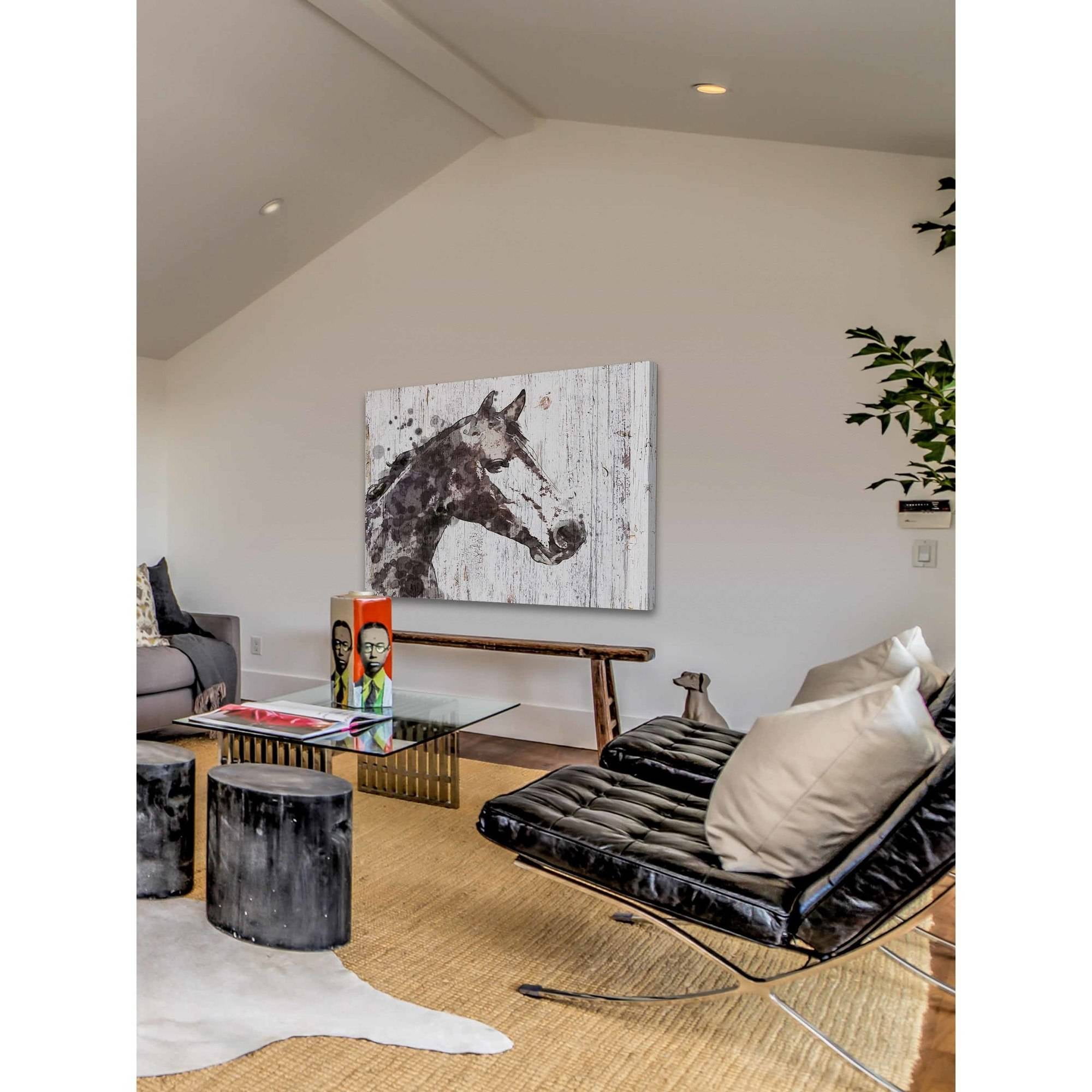Marmont Hill "Skylar Horse" by Irena Orlov Painting Print on Wrapped Canvas