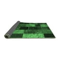 thumbnail image 2 of Ahgly Company Indoor Square Patchwork Emerald Green Transitional Area Rugs, 6' Square, 2 of 4