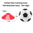 thumbnail image 2 of Hibalala 10 Pack Soccer Disc Cones,Durable Disc Cones Sets Playing Field Marker for Agility Training, Football, Kids, Sports, Cone Markers - 19CM*5CM, 2 of 5