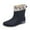 Black, variant on Bmawag Women Casual Rain Boots Round Toe Flat Heels Non-Slip Waterproof Mid Calf Ankle Warm Boots Women Casual Comfort Fashion Booties Short Boots Green 37