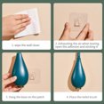 thumbnail image 4 of Juego de escobilla y soporte para inodoro, sistema de limpieza de inodoro para baño, escobilla de limpieza profunda montada en la pared, 4 of 5