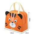 thumbnail image 3 of Storage Holder Lunch Box Bag Large Capacity Anti-fouling Waterproof 3D Pattern Cartoon Insulation Lunch Box Bag for School Brown, 3 of 5