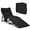 Black, variant on Patiojoy 4-Level Oversize Folding Chaise Lounge Adjustable Outdoor Beach with Removable Cushion Black