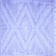 thumbnail image 1 of Ahgly Company Indoor Square Southwestern Blue Country Area Rugs, 5' Square, 1 of 4
