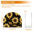 thumbnail image 4 of Yayeee Napkin Holder for Table Kitchen Paper Tissue Organization, Black Sunflower Pattern, 4 of 8