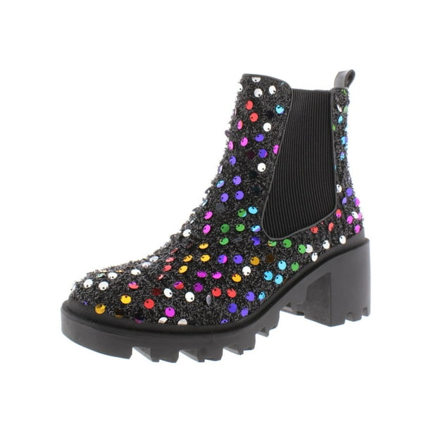 betsey johnson women's rowann block heel booties