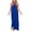 Blue, variant on Taqqpue Women's Summer Dresses Halter Neck Sleeveless Flowy A Line Long Maxi Dress Crisscross Backless Wedding Guest Dresses