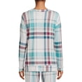 thumbnail image 2 of Secret Treasures Women's Plaid Hacci Sleep Top, 2 of 5