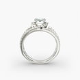 thumbnail image 2 of Alpha Jewel 1.6 Ct Cushion Cut Moissanite Halo Engagement Ring - 14k White Gold Plated Wedding Anniversary Ring - Moissanite Ring for Women's - Special Occasion Ring - Forever Moissanite Ring, 2 of 4