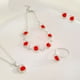 thumbnail image 2 of Fiudx Conjunto de Joyas de Amor, Elegante Collar y Pulsera de Cristal, Pendientes Impresionantes para Mujer, Ligeros y Cómodos de Llevar, Perfectos para Regalar En San Valentín, Una Opción Romántica., 2 of 5