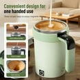 thumbnail image 5 of Electric Coffee Mug, Automatic Magnetic Stirring Cup with Temperature Display, Rechargeable Self Mixing Stainless Steel Tumbler, Portable LCD Auto Blender Gift White, 5 of 7