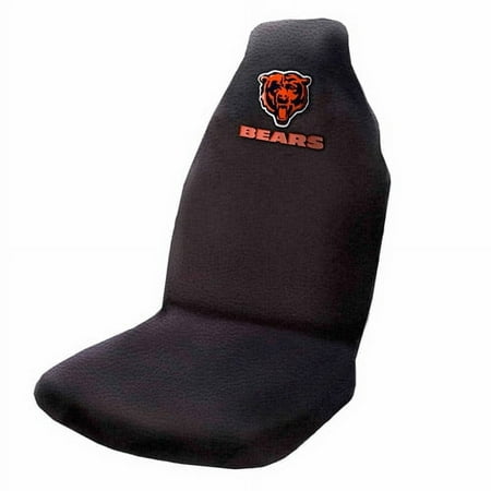 NFL Chicago Bears 2 pc Front Floor Mats and Chicago Bears Car Seat Cover Value Bundle