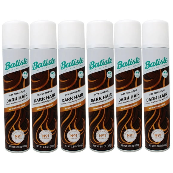 Batiste Dry Shampoo for Dark Hair, 3.81 oz (Pack of 6)