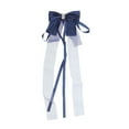 thumbnail image 4 of Unique Bargains 1 Pc Fashion Bow Ribbon Hair Clips Hairdo Clip Navy Blue, 4 of 5