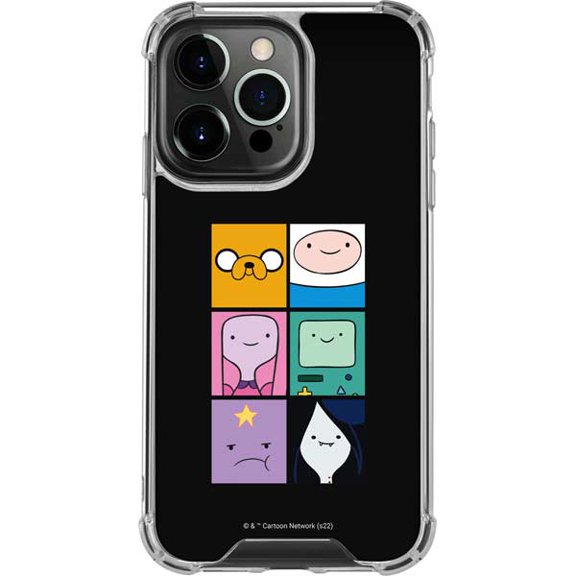 Skinit Adult Swim Adventure Time Character Tiles iPhone 15 Pro Max Clear Case