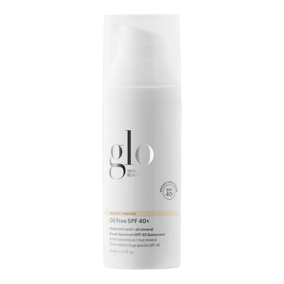 Protector solar Glo Skin Beauty sin aceite SPF 40+ con ácido hialurónico
